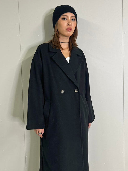 スリットロングテーラードコート